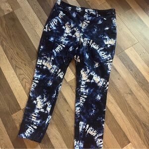 Super Fun Blue and White Tie-Dye Pants
